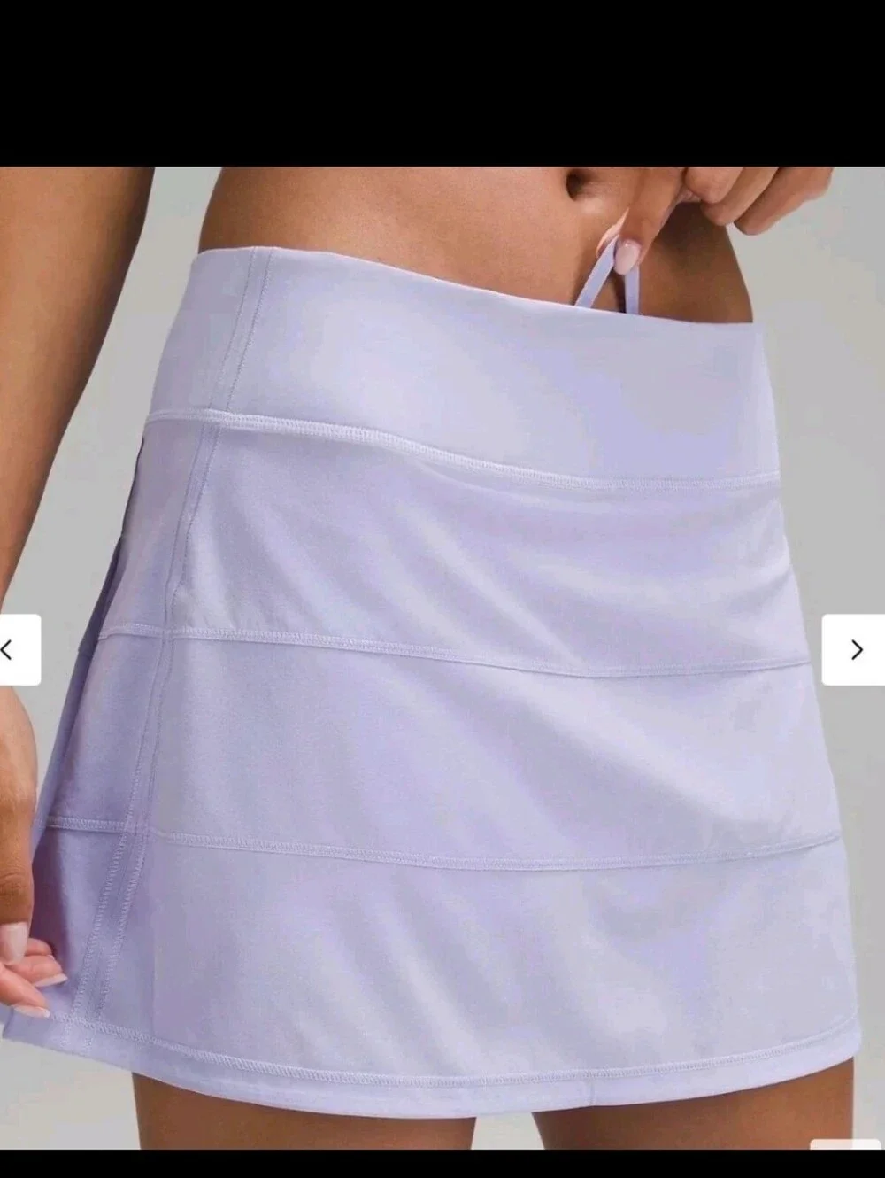 Lululemon Pace Rival Mid-Rise Skirt Long Size 4 Lavender Purple Tennis Skort